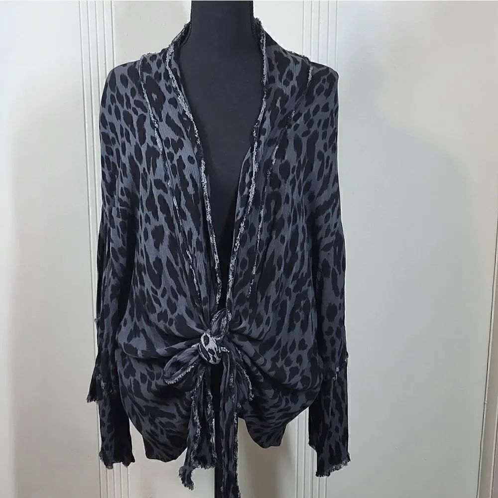 Umgee Animal Print Blouse / Coverall